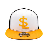 Salt Lake Bees White New Era Gold SL Tritone Snapback 950