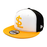Salt Lake Bees White New Era Gold SL Tritone Snapback 950