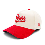 Salt Lake Bees Cream New Era Corduroy Red Script Two Tone Snapback 940 A Frame