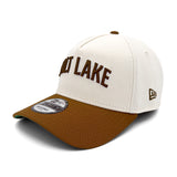 Salt Lake Bees Cream New Era Brown Script Triple A Patch Snapback 940 A Frame