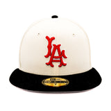 Los Angeles Angels Cream New Era 1960 Red LA Fitted 5950