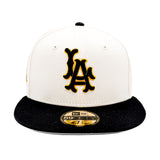 Los Angeles Angels Cream New Era 1960 Black LA Fitted 5950