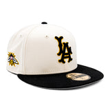 Los Angeles Angels Cream New Era 1960 Black LA Fitted 5950