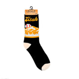 Salt Lake Bees Black Locale Cream Mountain Baseball Socks
