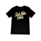 Salt Lake Bees Black New Era Mens Salt Lake Script Tee