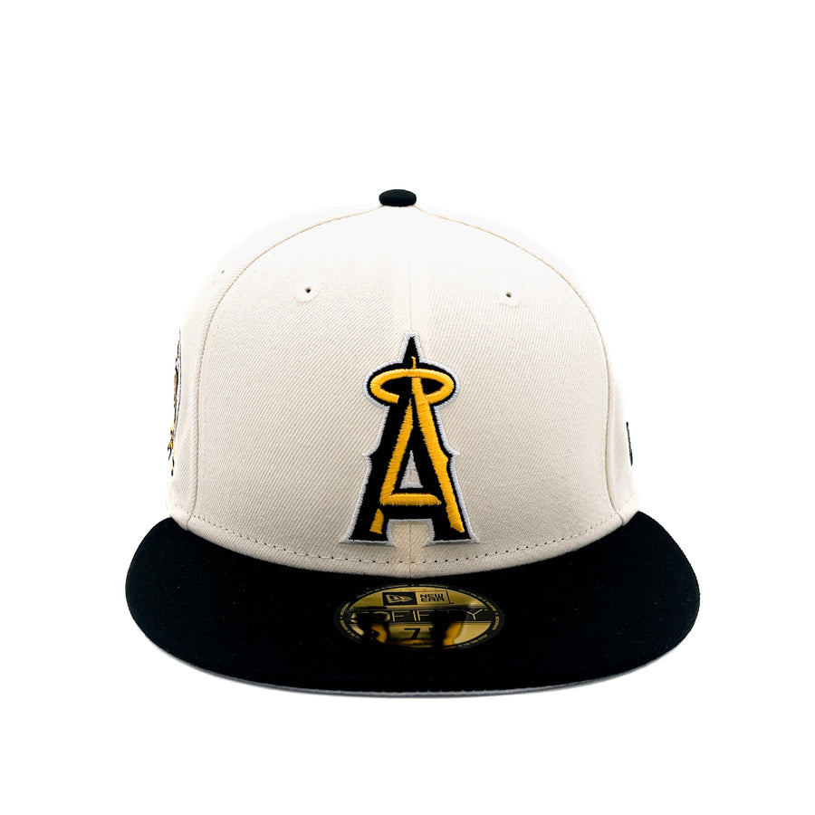 Los Angeles Angels Cream New Era Fitted Bees Chrome 50th Patch 5950