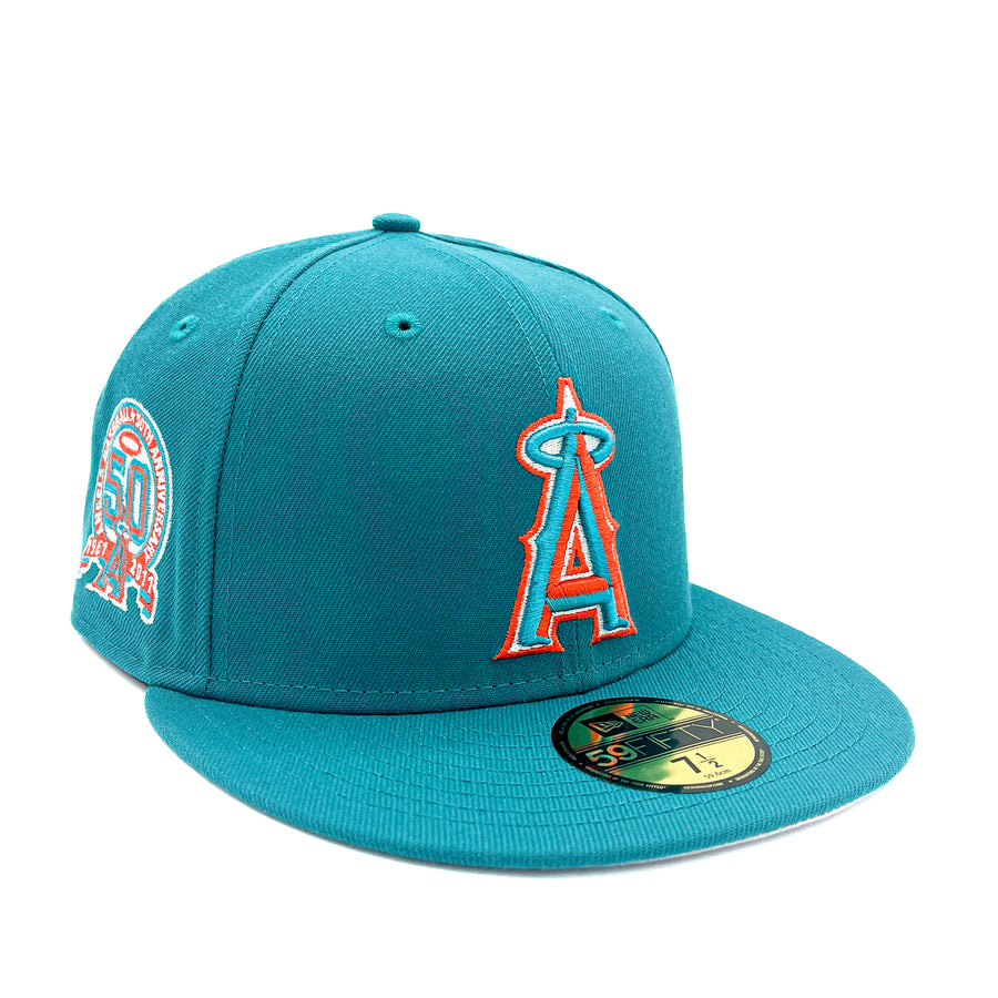 Los Angeles Angels Teal New Era Fitted 50th Anniversary Gulls Colorway 5950