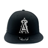 Los Angeles Angels Black New Era Snapback White Logo 950