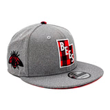 Salt Lake Bees Grey New Era Red Flannel State Christmas Snapback 950