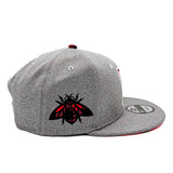 Salt Lake Bees Grey New Era Red Flannel State Christmas Snapback 950