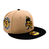 Salt Lake Bees Camel New Era Echo Bumble The Ballpark Side Patch Fitted 5950