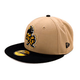 Salt Lake Bees Camel New Era Echo Bumble The Ballpark Side Patch Fitted 5950