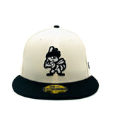 Salt Lake Bees Cream New Era Fitted Chrome B&W Bumble 5950