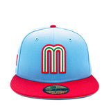 Mexico National Team Blue New Era Fitted 2023 WBC Sky Blue Alt 5950