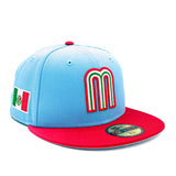 Mexico National Team Blue New Era Fitted 2023 WBC Sky Blue Alt 5950