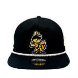 Salt Lake Bees Black New Era Snapback White String Golfer