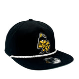 Salt Lake Bees Black New Era Snapback White String Golfer