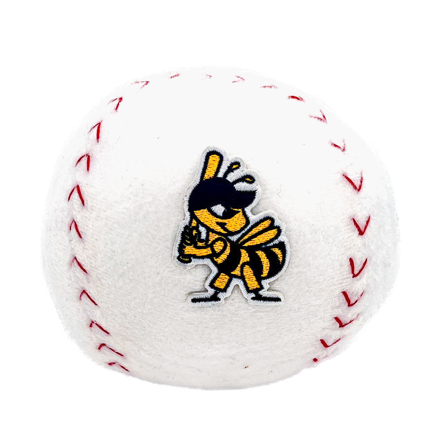 Salt Lake Bees White Mascot Factory Embroidered Plush Baseball