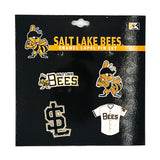 Salt Lake Bees Black PSG 4 Pin Primary Logo Set