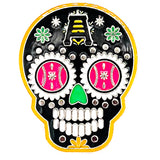 Abejas de Salt Lake Black PSG Sugar Skull Lapel Pin