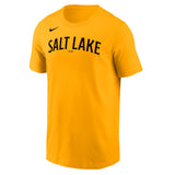 Salt Lake Bees Yellow Nike Salt Lake Cotton Tee