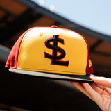 Salt Lake Bees Yellow New Era Gryffindor Red Tri-tone Harry Potter Fitted 5950