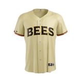 Bees OT Official 2025 Stitched Alt 2 Adult Jersey Cream