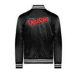 Utah Dirty Sodas Black OT Adult Satin Bomber Jacket