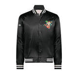 Utah Dirty Sodas Black OT Adult Satin Bomber Jacket