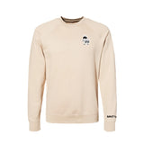 Salt Lake Bees Tan 108 Stitches Mens Emb Left Chest Crewneck