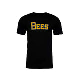 Salt Lake Bees Black 108 Stitches Mike Trout Name and Number Tee