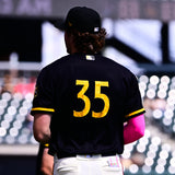 Bees OT Official 2025 Stitched Alt 1 Adult Jersey Black