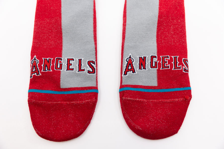 Angels Split Crew Socks -  - Red -  - Stance