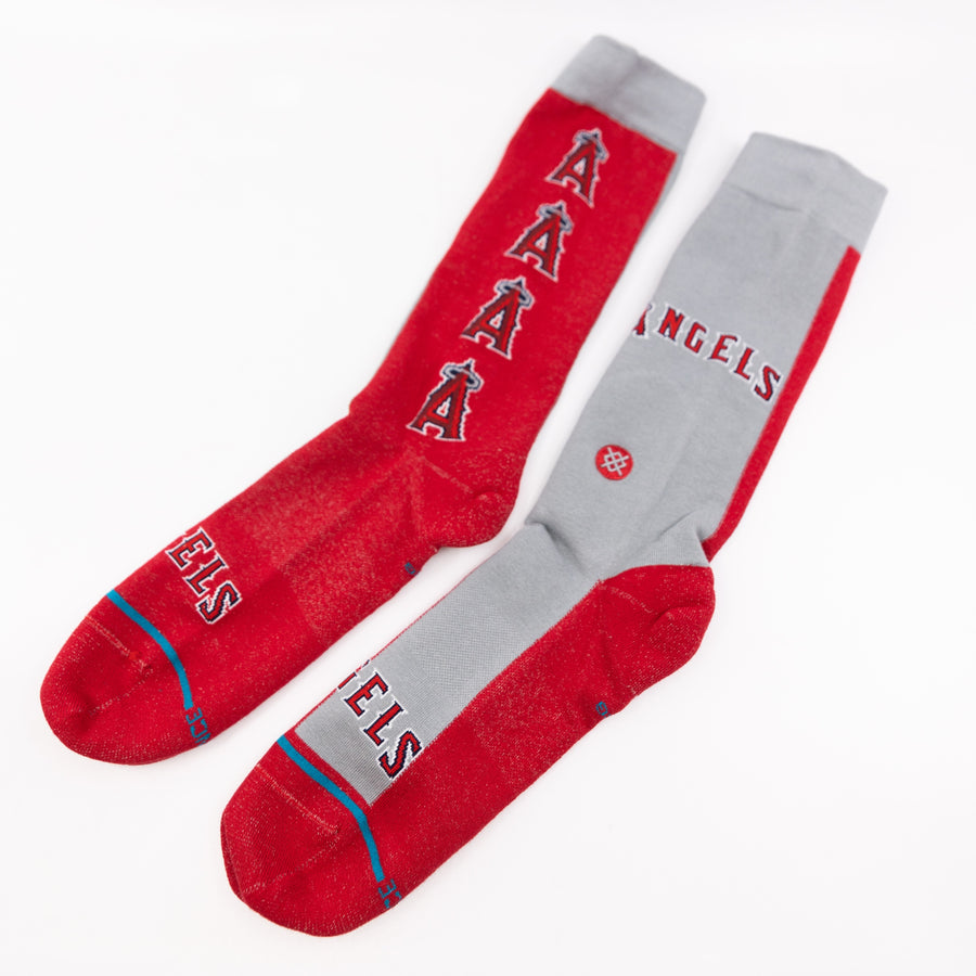 Los Angeles Angels Red Stance Split Crew Socks
