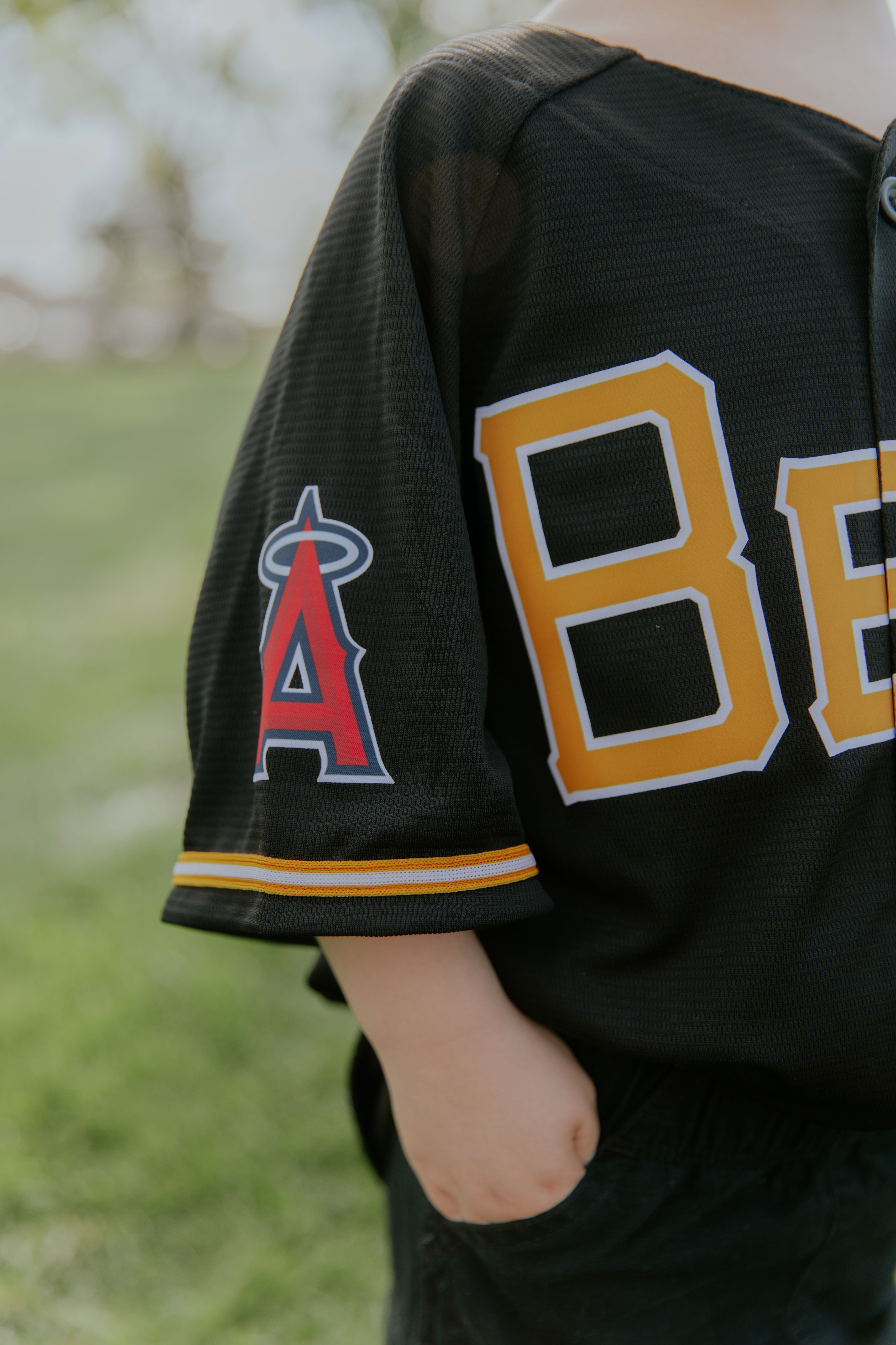 Mike trout jersey black on sale