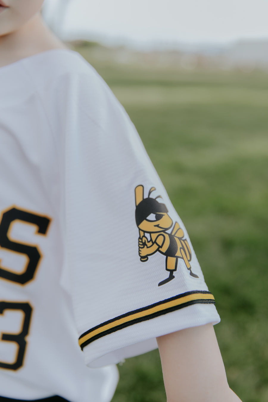 Salt Lake Bees Youth White Wilson Home Mike Trout Replica Jersey