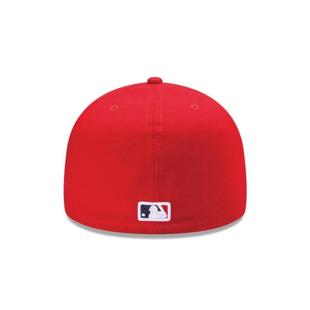 Los Angeles Angels Red New Era Low Crown Fitted On-Field Logo 5950